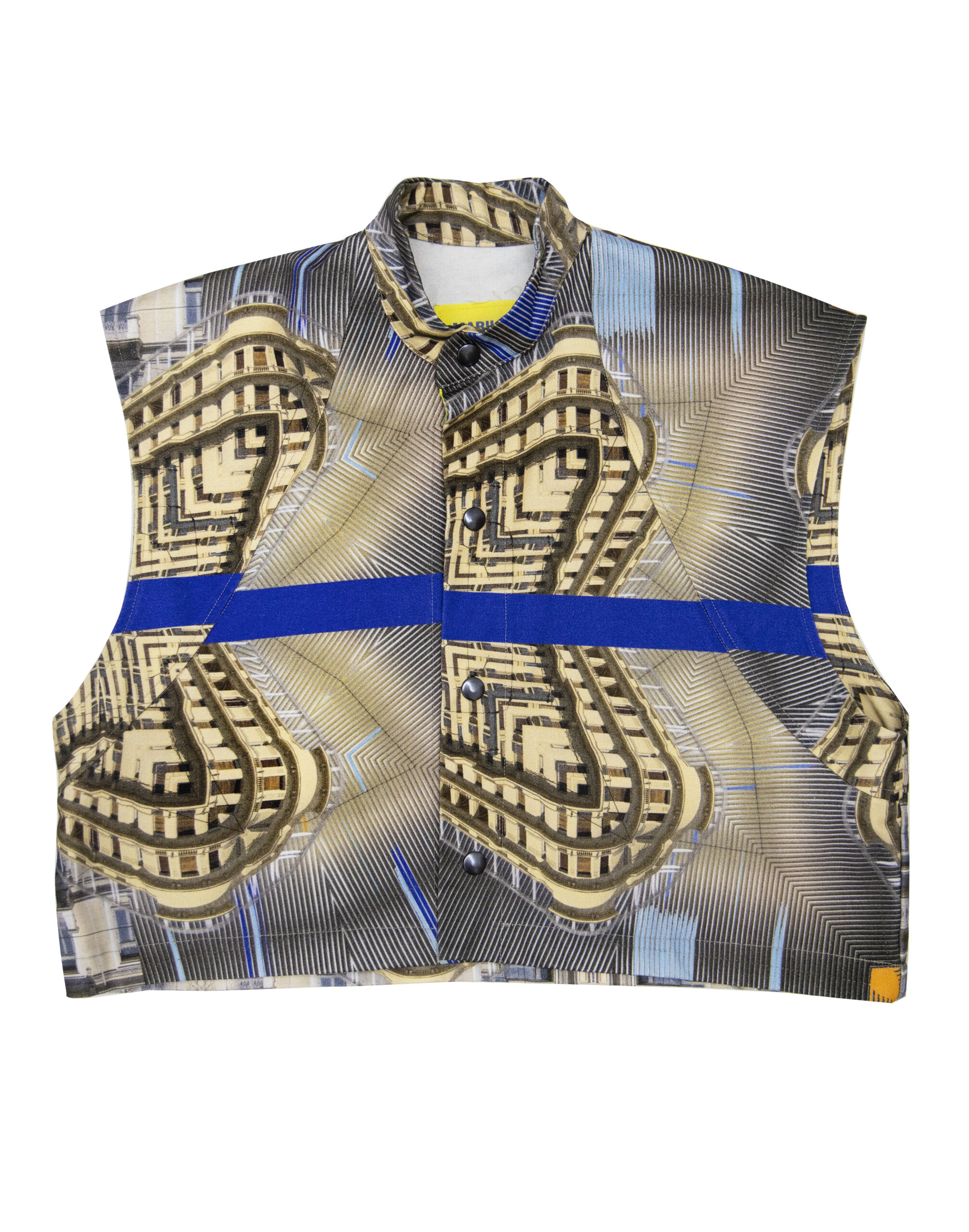 Cotton Vest, fashion in digital print, athens