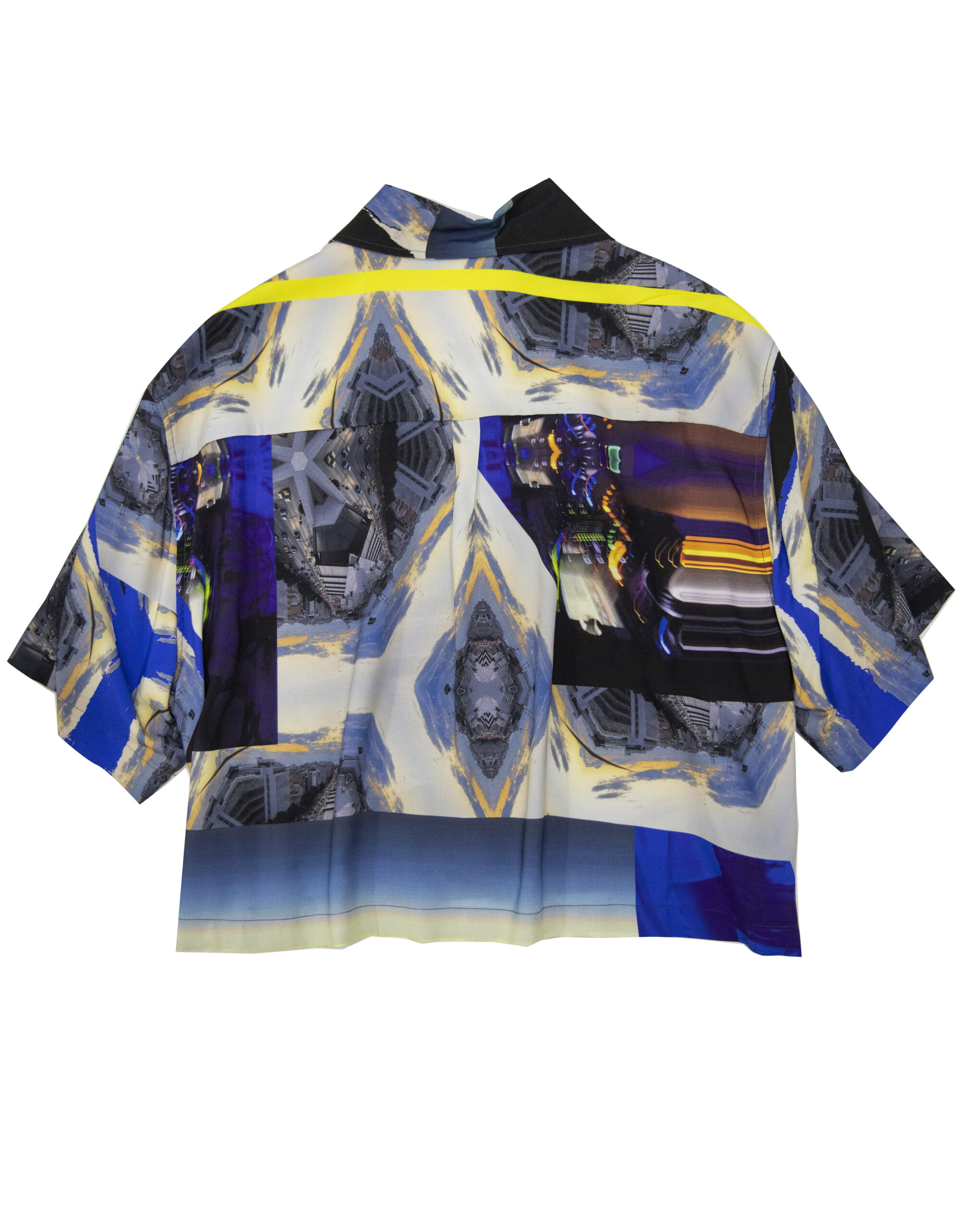 Short shirt in Luminous print - Image 6