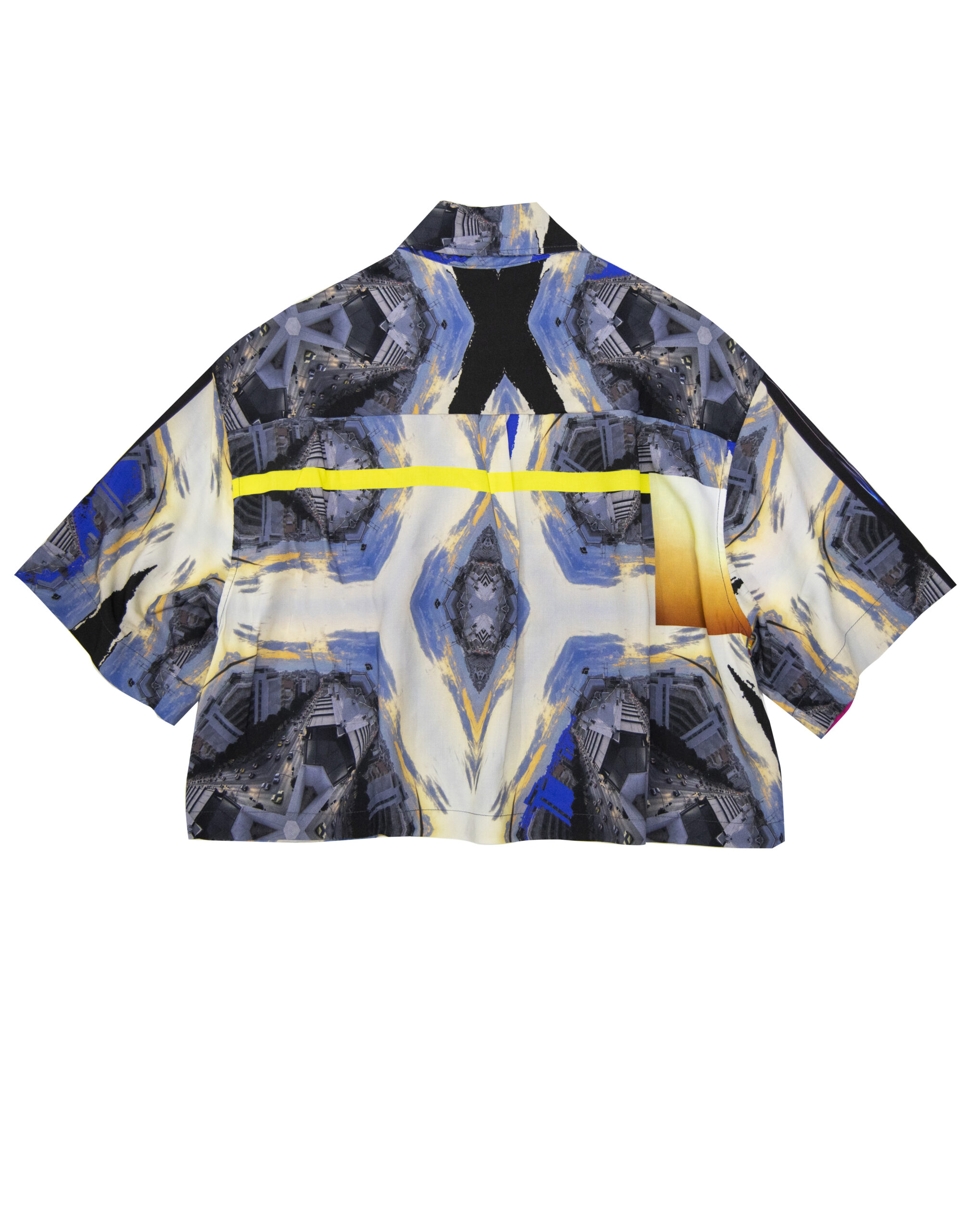 Short shirt in Luminous print - Image 3