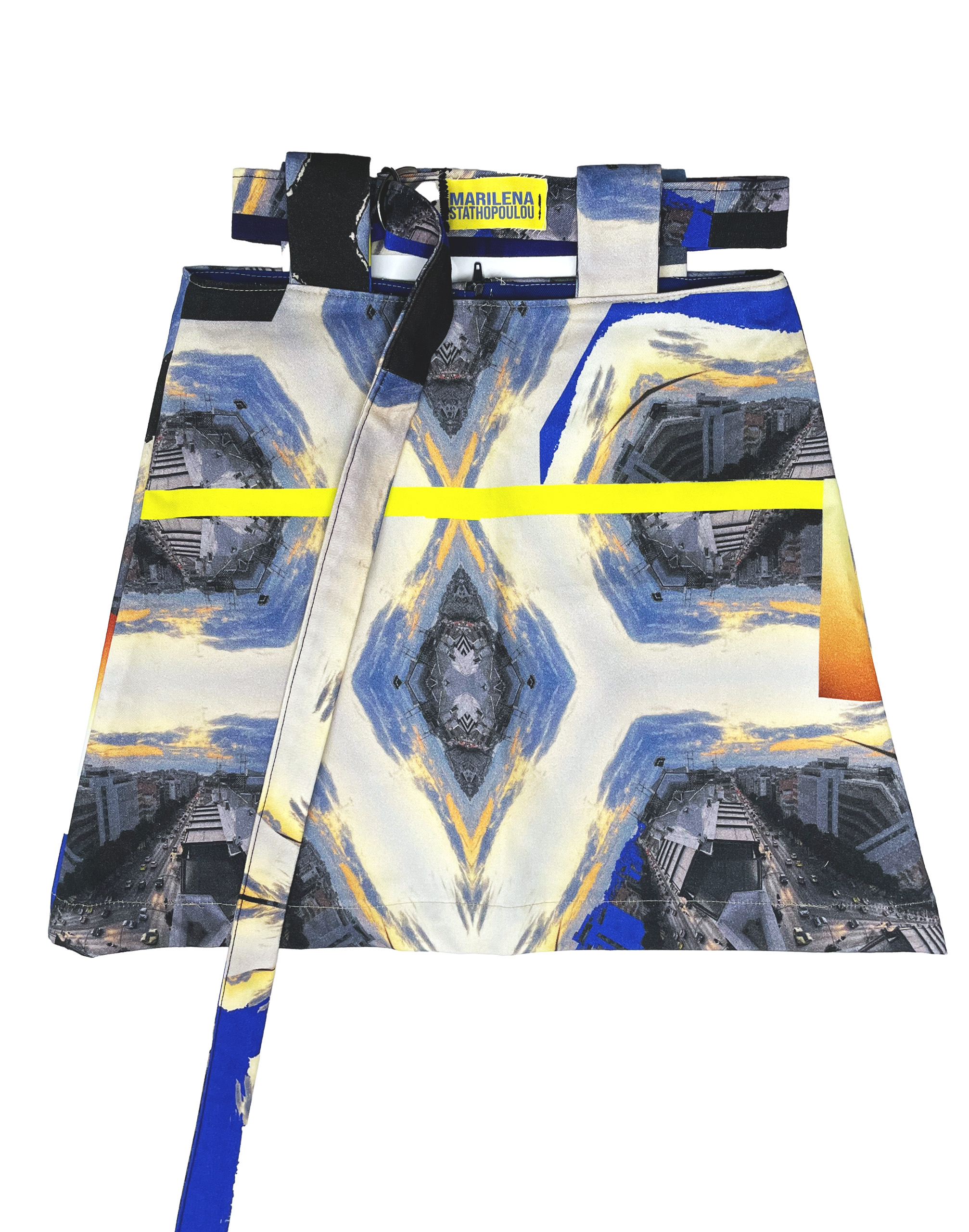 mini skirt in Luminous print