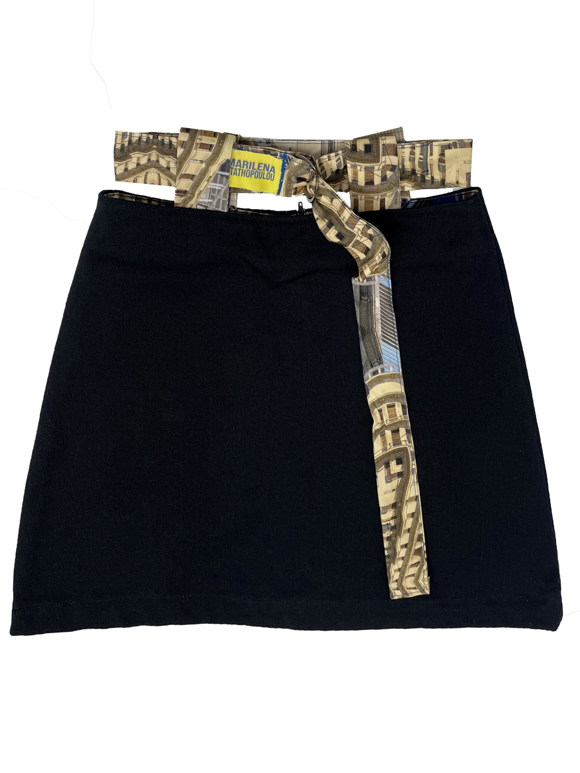 mini skirt monochrome - Kypseli print