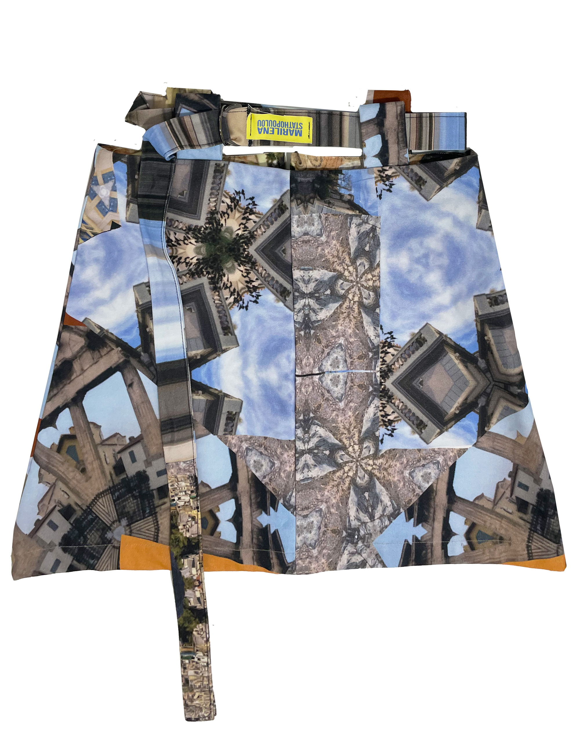 mini skirt in Agora print