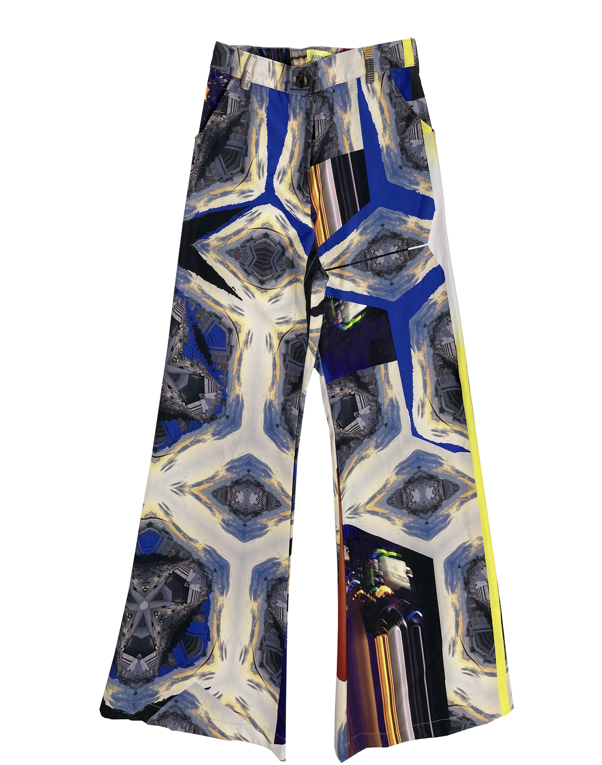 Trousers in Luminous print