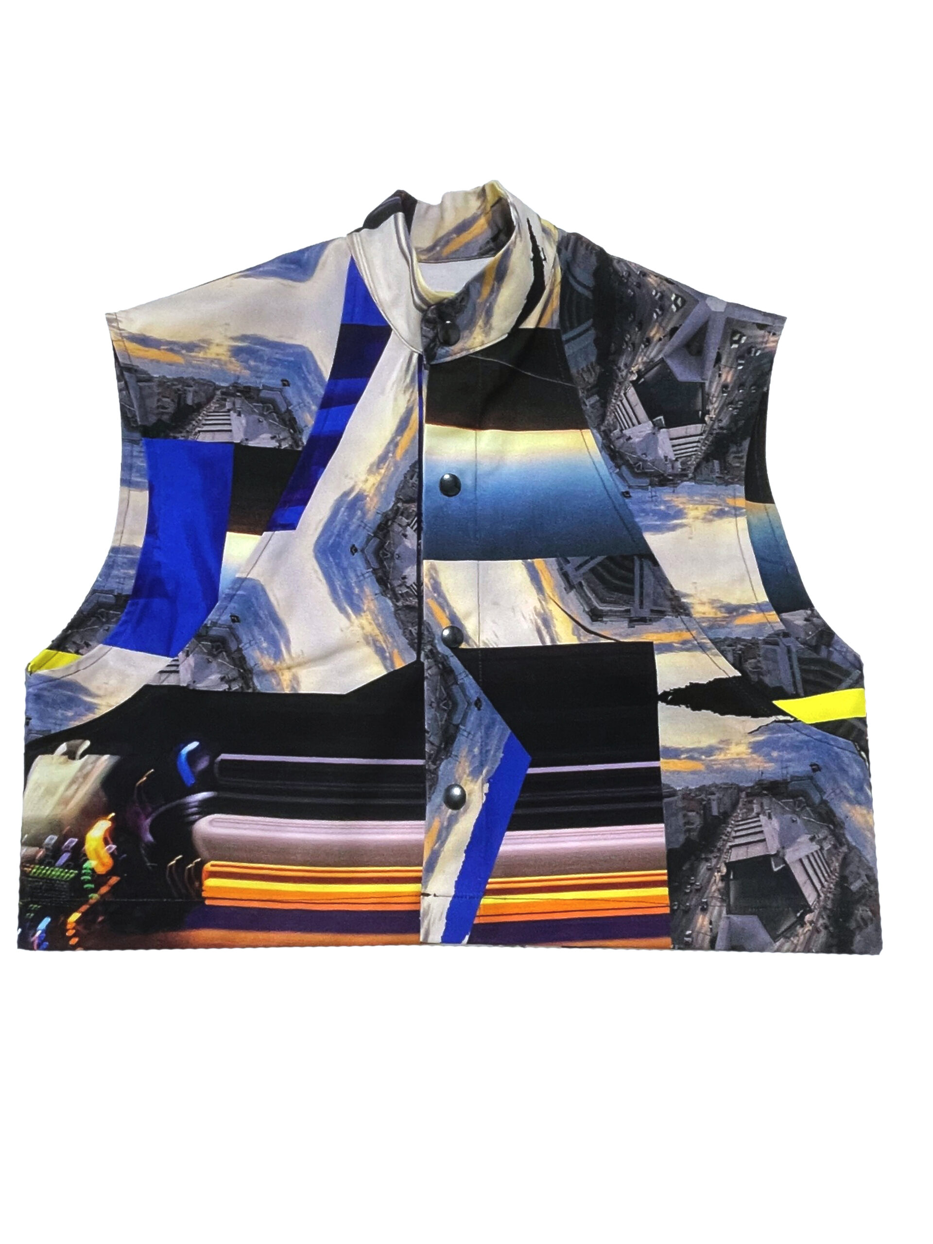 Cotton vest Luminous Print
