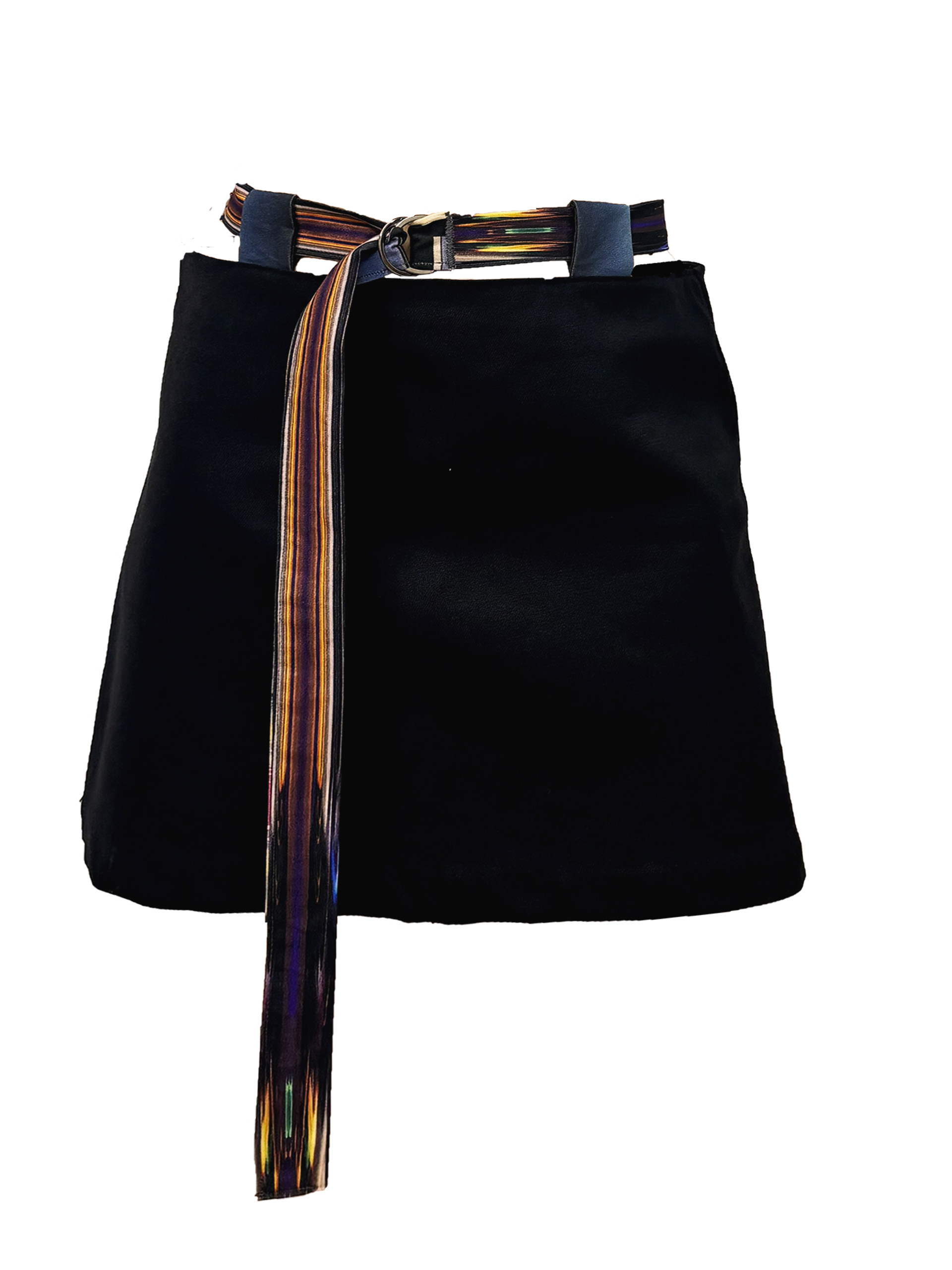 mini skirt monochrome - Luminous print Belt (sample)