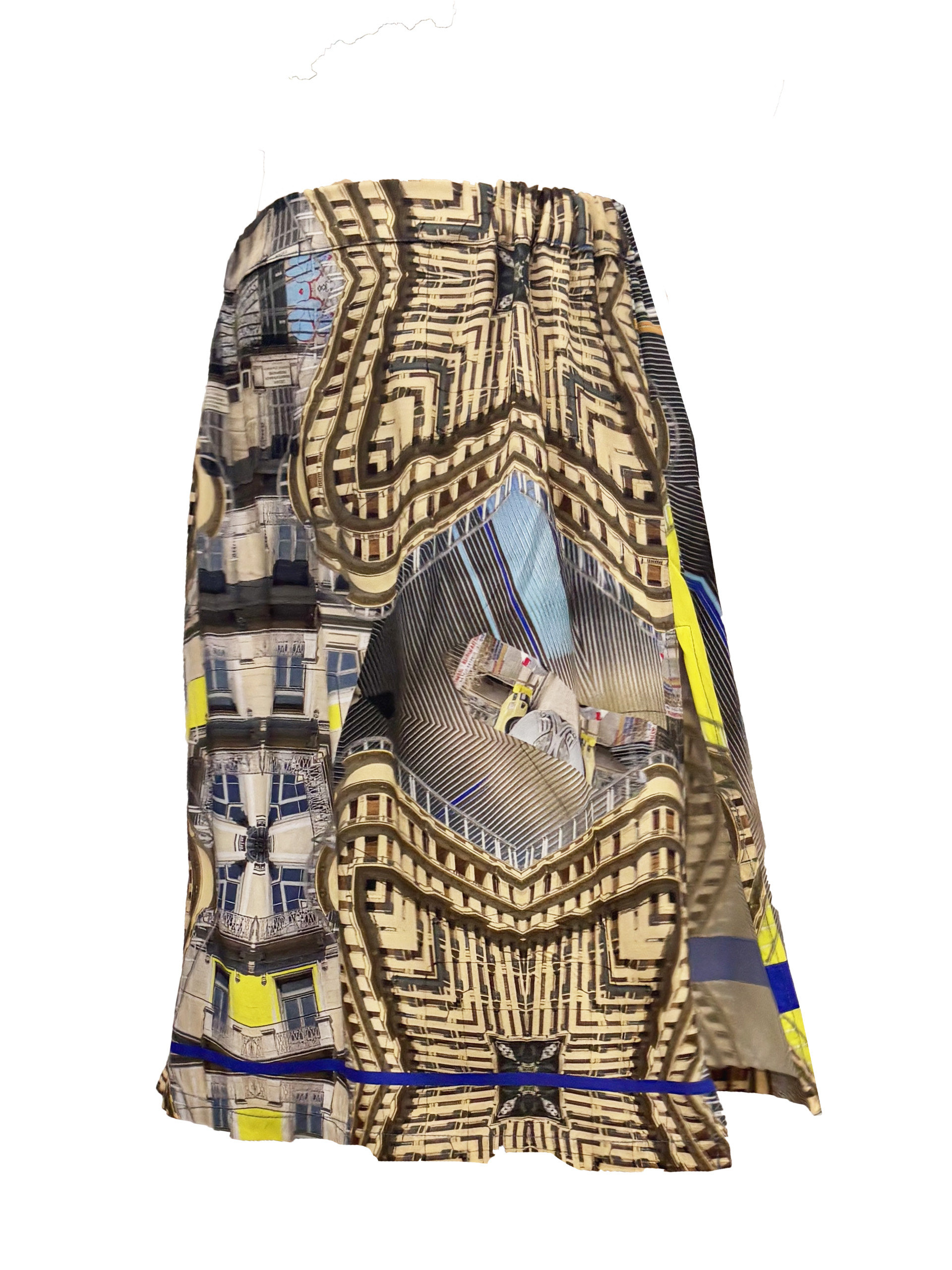 Midi skirt in Kypseli print (sample)