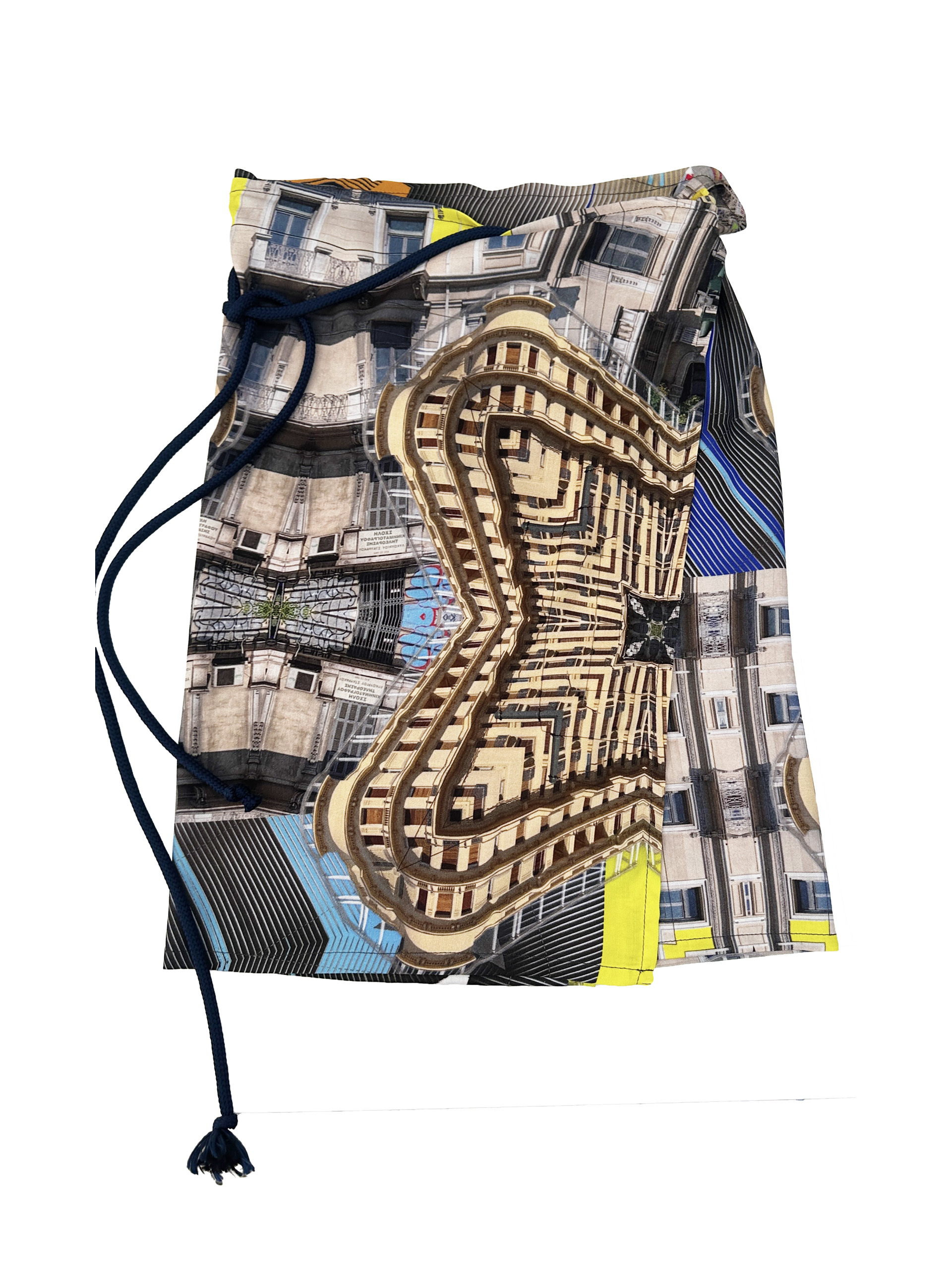 Short sarong (pareo) in Kypseli print